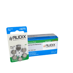 Caixa com 60 Pilhas/Baterias para Aparelho Auditivo Modelo A675 - Marca Audix