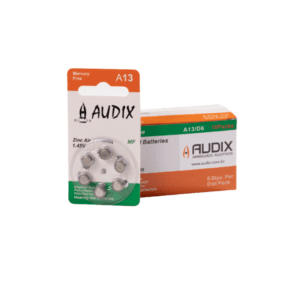 Caixa com 60 Pilhas/Baterias para Aparelho Auditivo Modelo A13 - Marca Audix