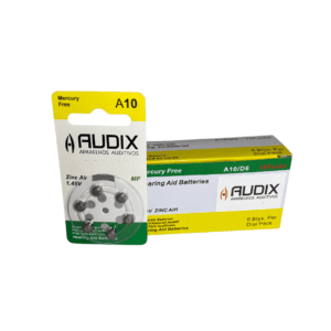Caixa com 60 Pilhas/Baterias para Aparelho Auditivo Modelo A10 – Marca Audix